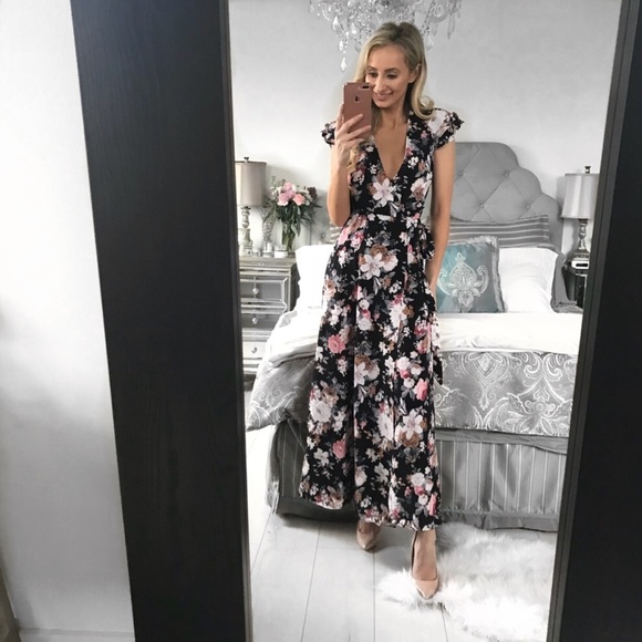 Little Pearls of Life Dresses & Skirts - FINAL ONE!!! Floral Print Long Wrap Maxi Dress